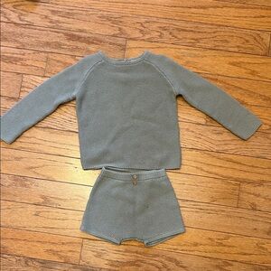 Quincy Mae Cozy Knit Set in Green